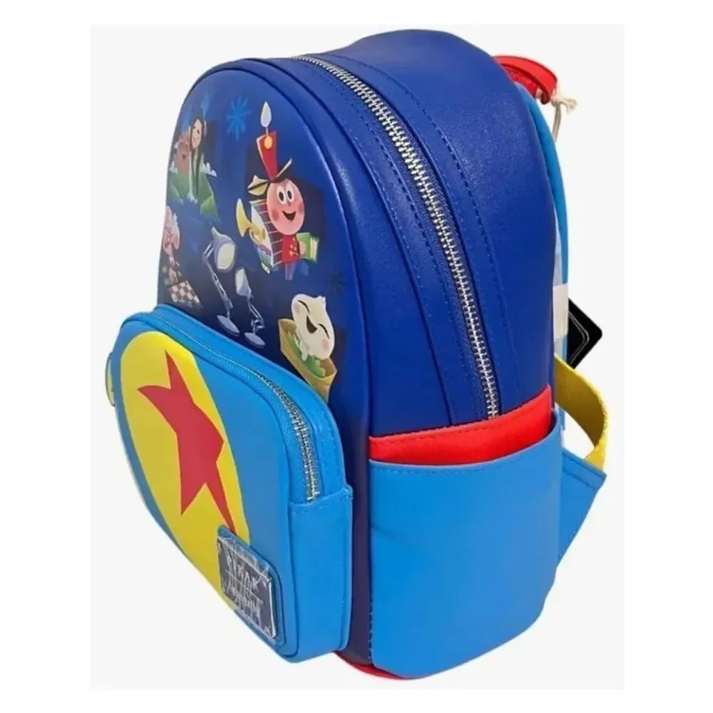 Loungefly Tin Toy Train Geri Lava Baby Bao Pixar Shorts Mini Backpack NWT
